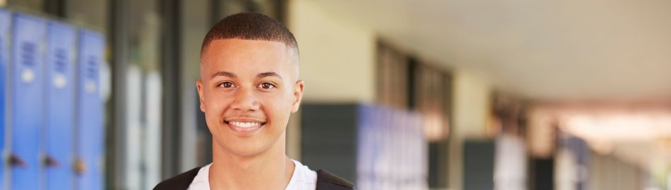 Student smiling