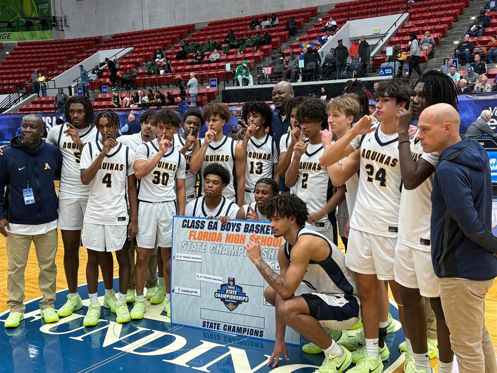 Aquinas, a victory shy of winning first state hoops title since 2001