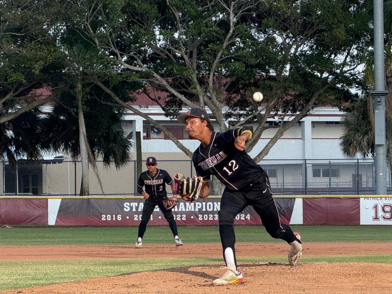 Douglas pounds Taravella 12-2 in regional semifinal opener