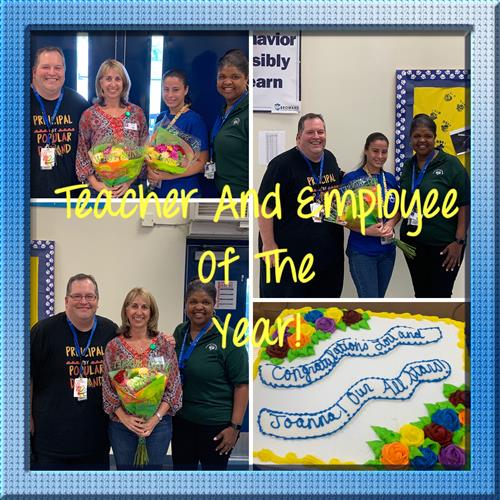 Photo of Teacher and Employee of the Year 