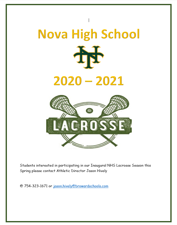 Lacrosse 2020 - 2021
