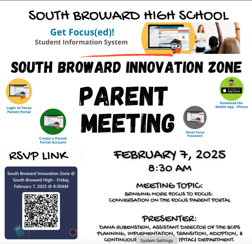  South Broward iZone Parent Meeting image