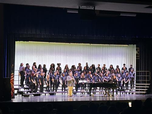 chorus concert on stage