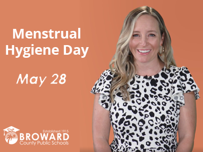 Join BCPS and District 3 School Board Vice Chair Sarah Leonardi in recognizing Menstrual Hygiene Day on May 28. Donate products to local nonprofits and let's end the stigma and empower girls with the support they deserve.