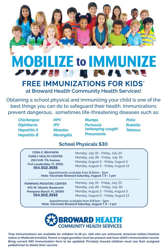 Immunization Information and Locations Immunization Information and Locations