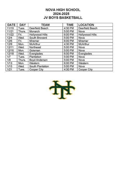 JV Boys Basketball
