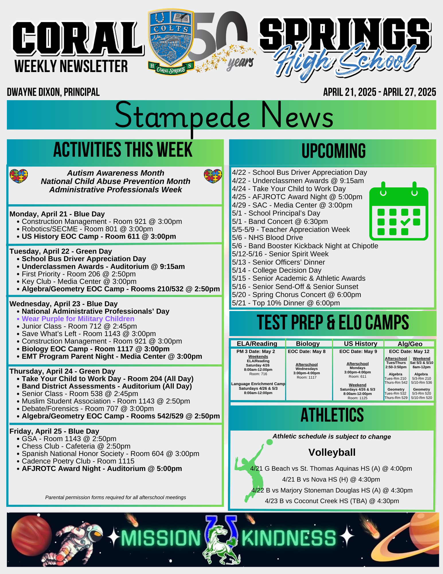  Stampede News - 04/21/25 - 04/27/25