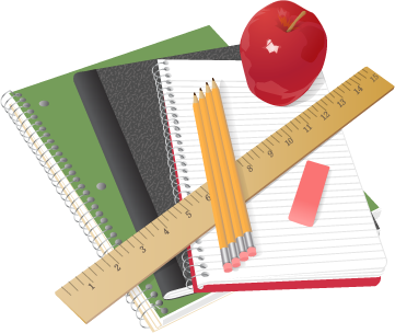 ruler and pencils on top of folders