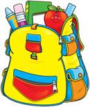 backpack with supplies