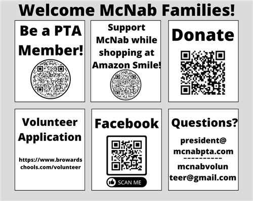 QR codes to join PTA and contact emails