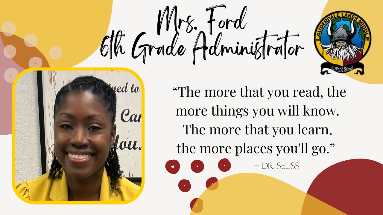 Picture of Mrs. Ford and her favorite quote