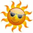  Sun shining wearing sunglasses