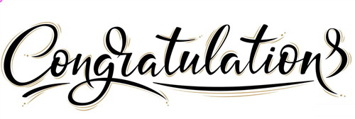 Congratulations