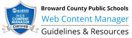 BCPS Website Resources and Support logo